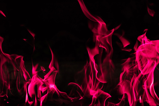 Blazing pink fire background and abstract