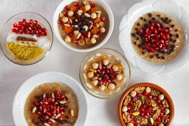 istock Traditional Turkish dessert ashure - Noah's Pudding 855501322