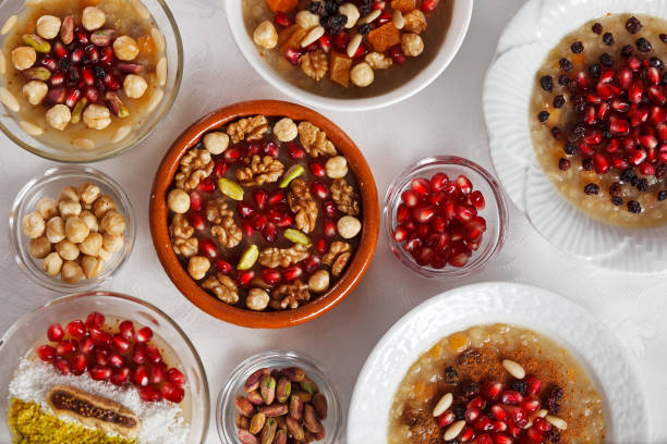 istock Traditional Turkish dessert ashure - Noah's Pudding 855501346