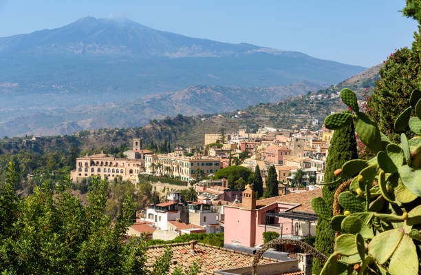 istock Taormina and the volcano, sicily, italy 855503964