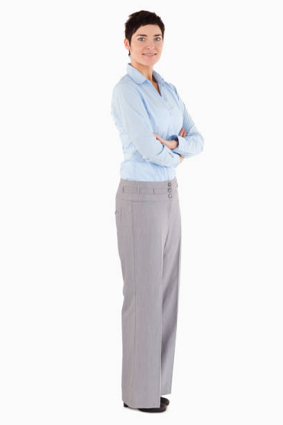 istock Brunette woman standing up 855504182