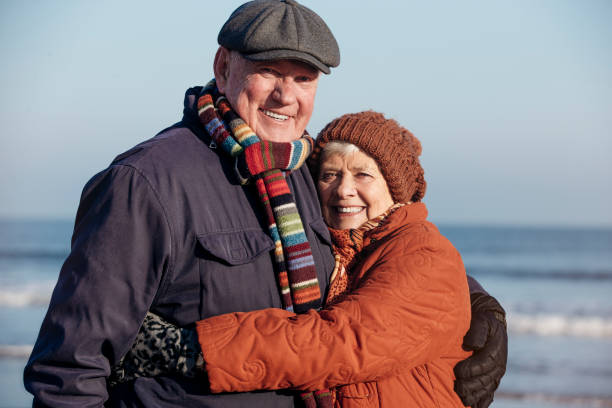 istock Romantic Senior Couple on the Coast 855517424