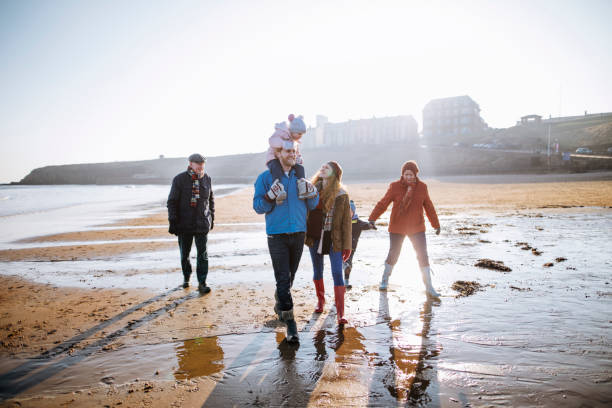 istock Multi- Generation Family on the Beach During Winter 855521296