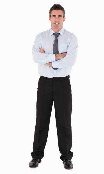 istock Businessman with his arms crossed 855524786