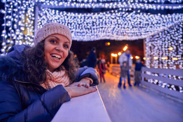 istock Woman On Ice Rink 855528482