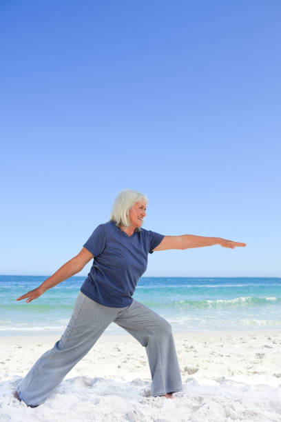 istock Retired woman doing her stretches 855533642