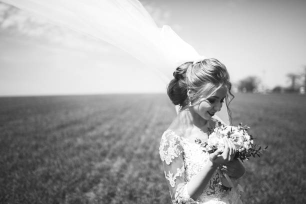 istock Portrait of a beautiful bride on wedding day 855544062