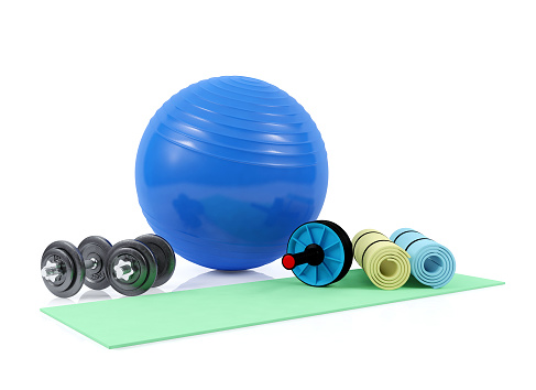 Fitness equipment, 3D rendering