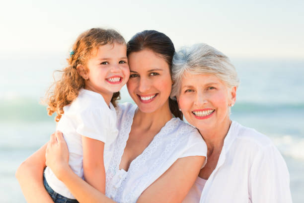 istock Lovely family at the beach 855546846