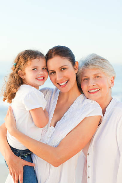 istock Lovely family at the beach 855546928