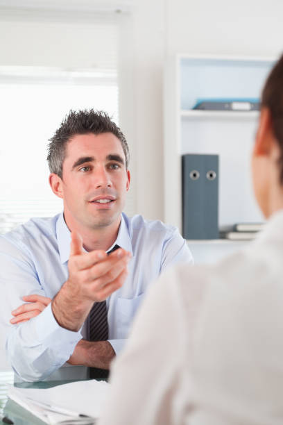 istock Portrait of a manager talking to a candidate 855549876