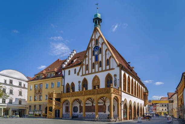 istock Town hall in Amberg, Germany 855550608