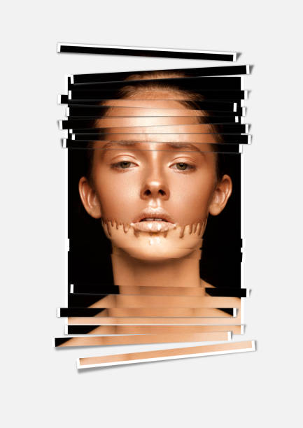 istock Beauty portrait with foundation makeup over face 855551266