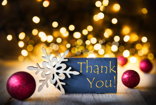 istock Christmas Background, Lights, Thank You 855564968