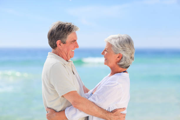 istock Elderly man embracing her wife 855570754