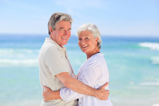 istock Elderly man embracing her wife 855570830