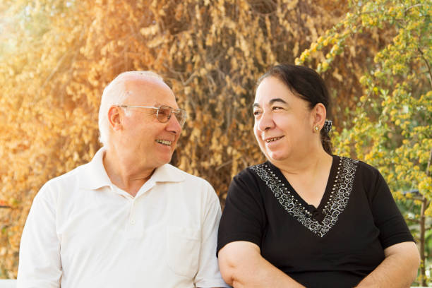 istock Happy senior couple 855581064