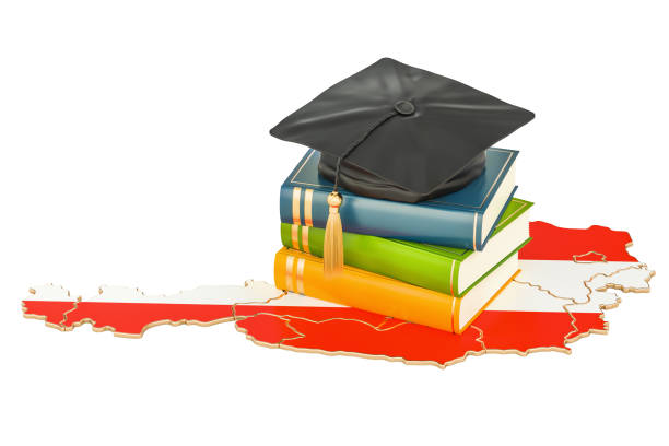 istock Education in Austria concept, 3D rendering isolated on white background 855594186
