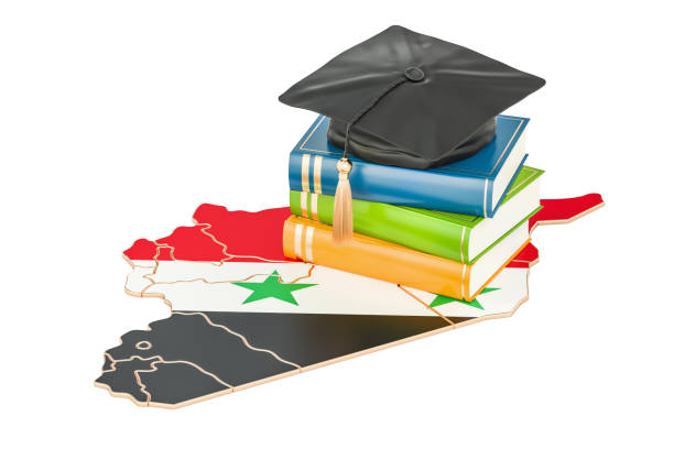 istock Education in Syria concept, 3D rendering isolated on white background 855594188