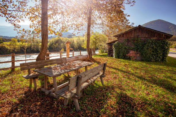 istock Beautiful autumn landscape 855600368