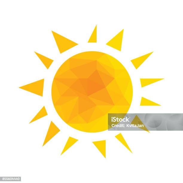 Ilustración de Amarillo Segmentados Sol Geométrico Con El Vector De Los Rayos y más Vectores Libres de Derechos de Sol