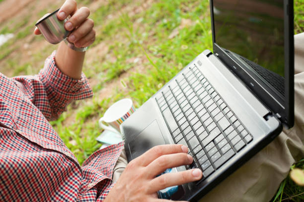 istock Office, Nature, Businessman, Book, Drink 855604944