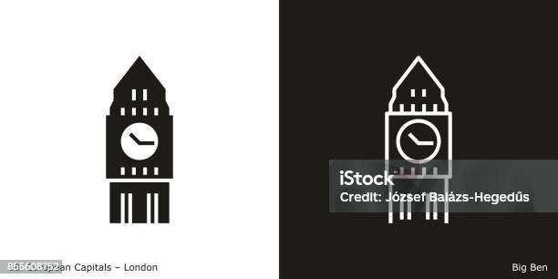 Big Ben London Stock Illustration - Download Image Now - Icon Symbol, Clock Tower, London - England