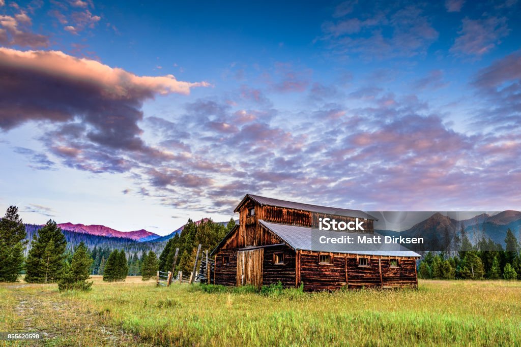 Little Buckaroo Barn Little Buckaroo Barn in Rocky Mountain National Park Old-fashioned Stock Photo