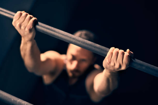 교차 교육 - body building gym human muscle effort 뉴스 사진 이미지