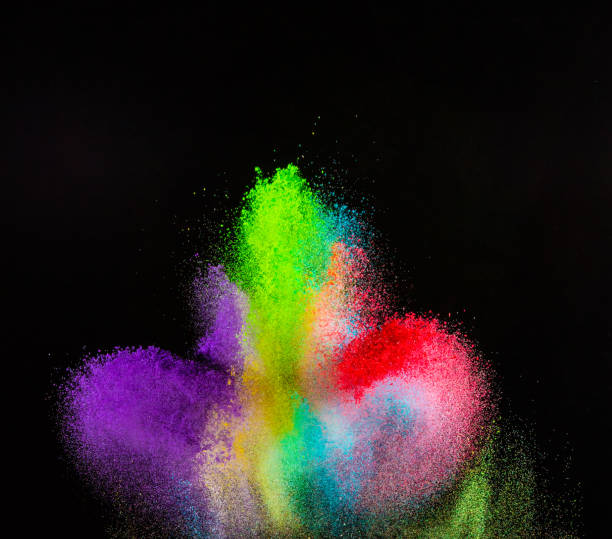 istock Freeze motion of colored dust explosion 855621058