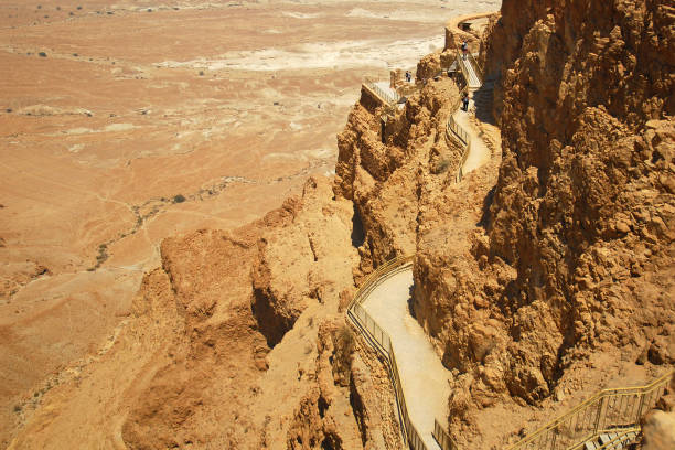 istock Path leading to the Masada fortress 855621570