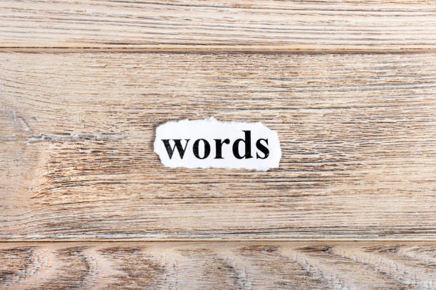 istock Words text on paper. Word Words on torn paper. Concept Image 855621764