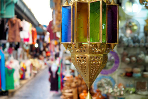 istock Old lantern in Mosque in North Africa 855622484