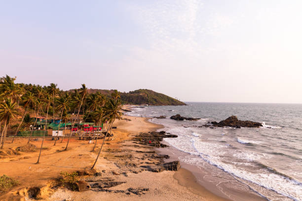 istock Vagator and Ozran beach at sunset 855625042