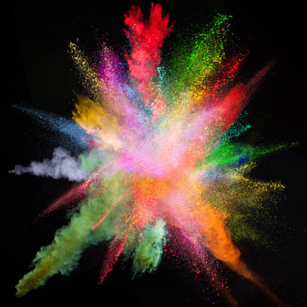 istock Freeze motion of colored dust explosion 855628746