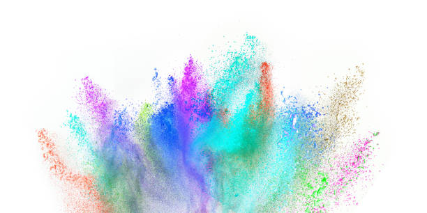 istock Freeze motion of colored dust explosion 855629472