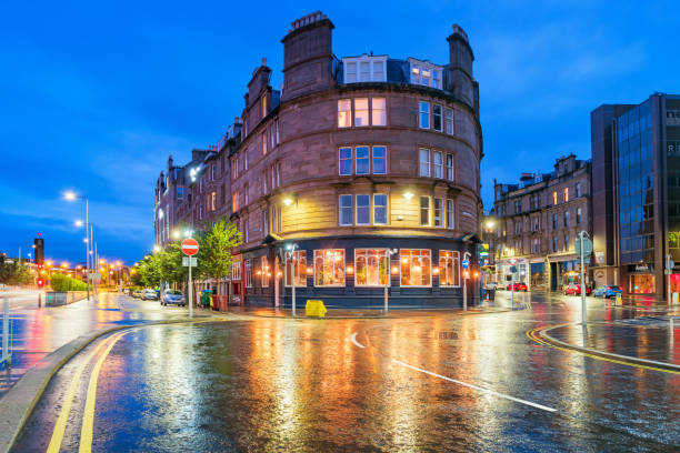 istock Colorful twilight in downtown Dundee Scotland UK 855635206
