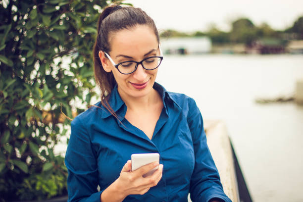 istock Upper class woman on the phone 855637820