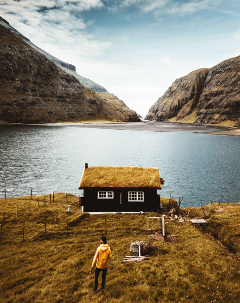 istock village at saksun with grass on the roof 855637952
