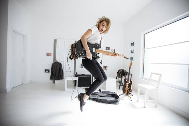 Beautiful girl with guitar
