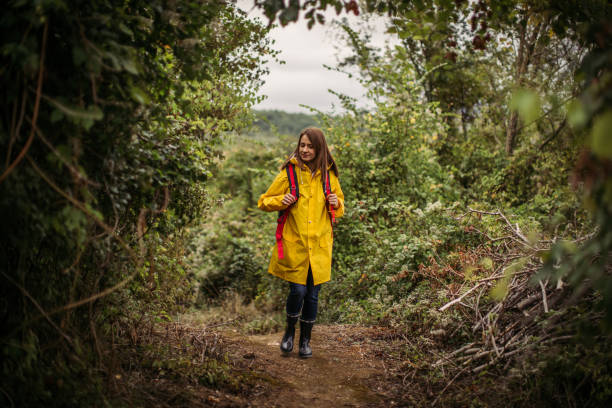 istock Beautiful woman hiking in the forest 855641204