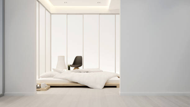 istock bedroom and living area in hotel or home - Interior design - 3D Rendering 855657012