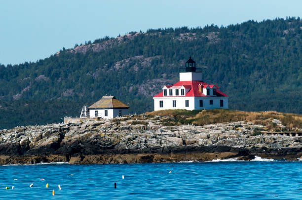 그 바위 등 대 바 하버 메인 - cadillac mountain maine new england usa 뉴스 사진 이미지