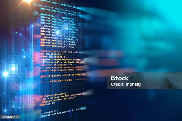 Programming Code Abstract Technology Background Of Software Developer ...