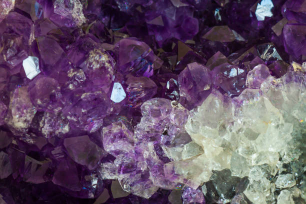 istock Close up Amethyst crystal a semiprecious gem 855694700