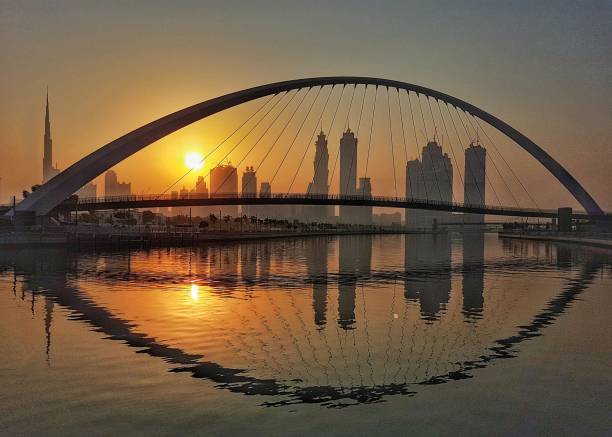 istock Sunrise on Dubai Creek 855717150