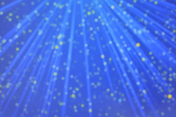istock luxury blue glittering light background for copy space concept. Festive abstract background with bokeh defocused lights and stars. 855721516