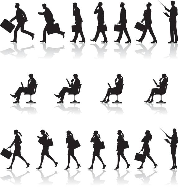 Hombre Caminando Vista Lateral Silueta De Cuerpo Completo - Banco de fotos e imágenes de stock - iStock Hombre Caminando Vista Lateral Silueta De Cuerpo Completo - Banco de fotos e imágenes de stock - iStock