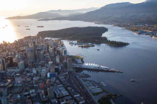 istock Downtown Vancouver Aerial View 855730038