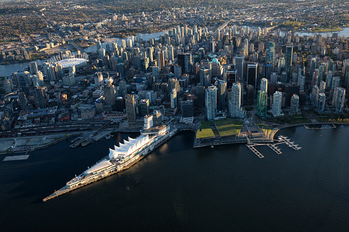 Vista aérea centro de Vancouver photo